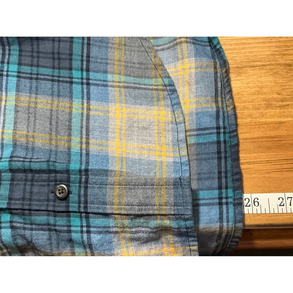 Pendleton Womens Plaid Shirt Cotton Flannel Large Petite Coastal Cabincore Fall - Picture 10 of 10